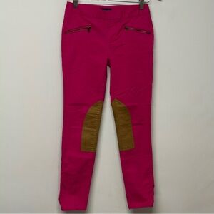 Ralph Lauren Pink Girl’s Riding Pants Equestrian Suede Patch 14